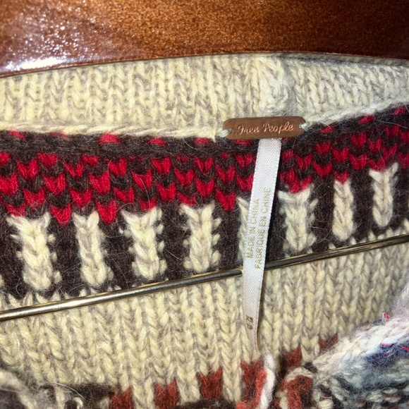 Free People Gretel Swing Wool Angora Blend Hooded Cardigan Sweater Boho - Picture 3 of 6